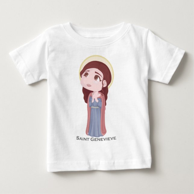 Camiseta De Bebé Santo Genevieve (Anverso)