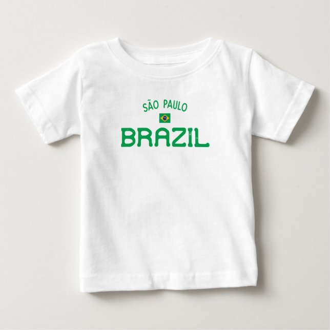 Camiseta De Bebé São Paulo Brasil (Anverso)