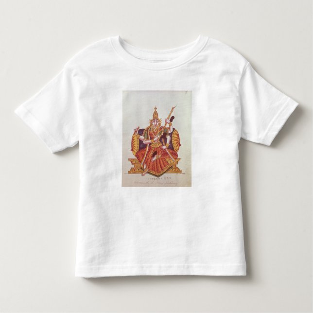 Camiseta De Bebé Saratheswathee, diosa hindú del aprendizaje (Anverso)