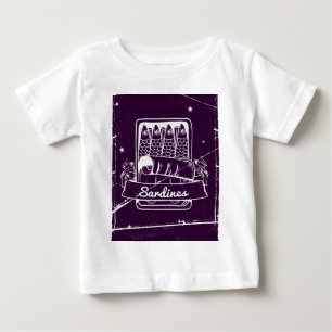 Camiseta De Bebé Sardinas en lata con problemas