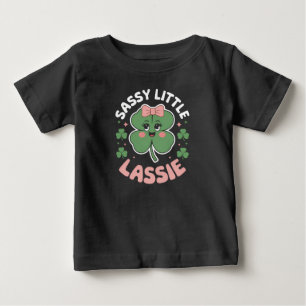 Camiseta De Bebé Sassy Little Lassie Funny Día de San Patricio