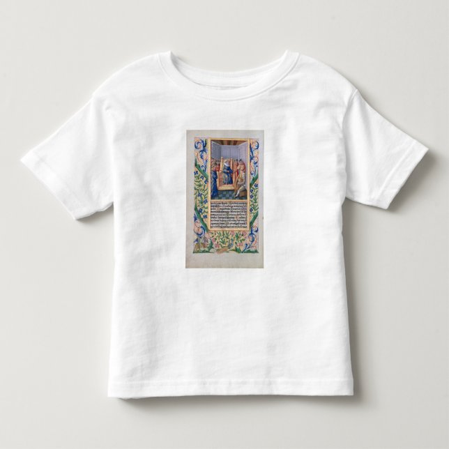 Camiseta De Bebé Saul que escucha el juego de David la arpa (Anverso)