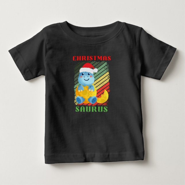 CAMISETA DE BEBÉ SAURIOS DE NAVIDAD (Anverso)