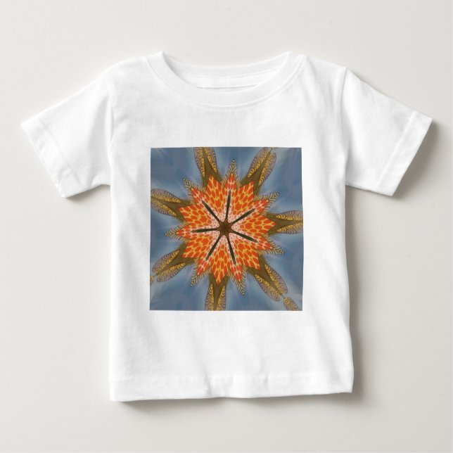 Camiseta De Bebé Savanna Star Bloom - Una audaz impresión de un ani (Anverso)