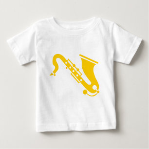 Camiseta De Bebé Saxofón - Ámbar