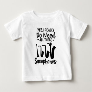 Camiseta De Bebé Saxofón - Tipos saxofónicos
