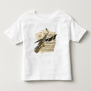Camiseta De Bebé Saxofón y piano de los músicos