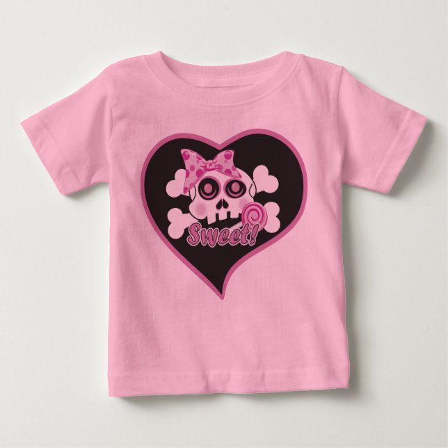 Camiseta De Bebé SCariño Skull (Anverso)