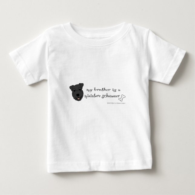 Camiseta De Bebé schnauzer en miniatura (Anverso)
