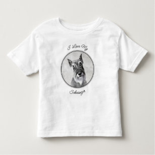 Camiseta De Bebé Schnauzer (gigante) - Arte de perros original muy 