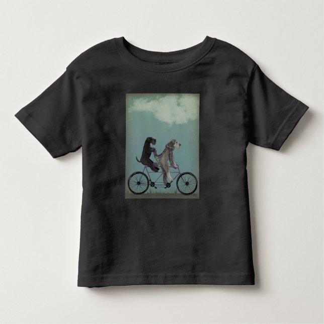 Camiseta De Bebé Schnauzer Tandem (Anverso)