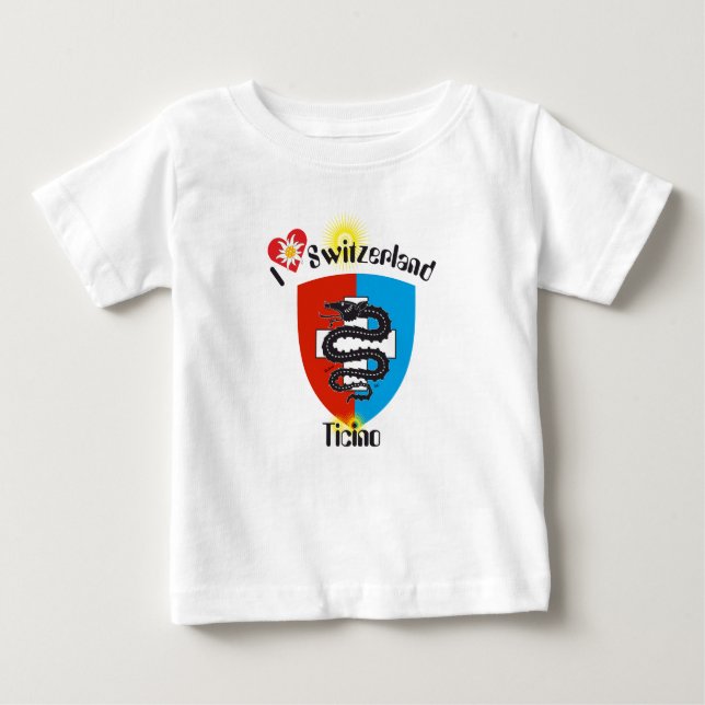 Camiseta De Bebé Schweiz Suisse Svizzera Svizra Switzerland T-Shirt (Anverso)