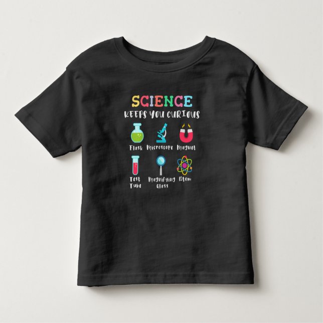 Camiseta De Bebé Science keeps you curious (Anverso)