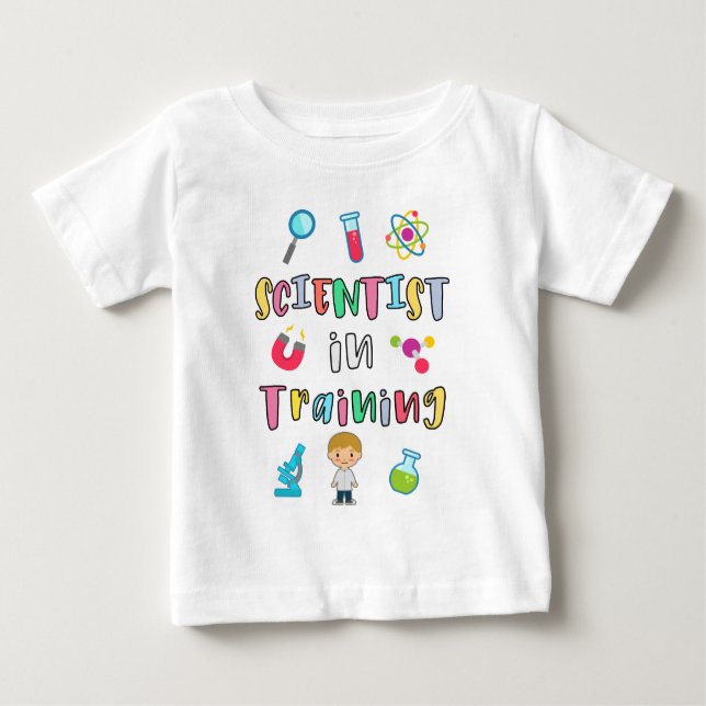 Camiseta De Bebé Scientist in Training for Young Scientists (Anverso)