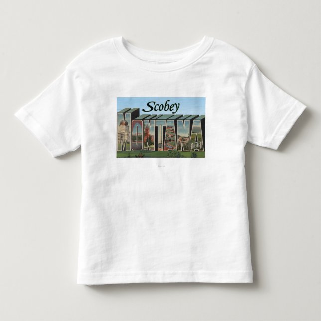 Camiseta De Bebé Scobey, Montana (Anverso)