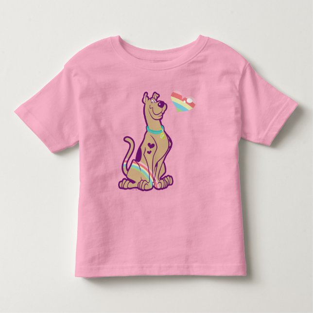 Camiseta De Bebé Scooby-Doo arcoiris (Anverso)
