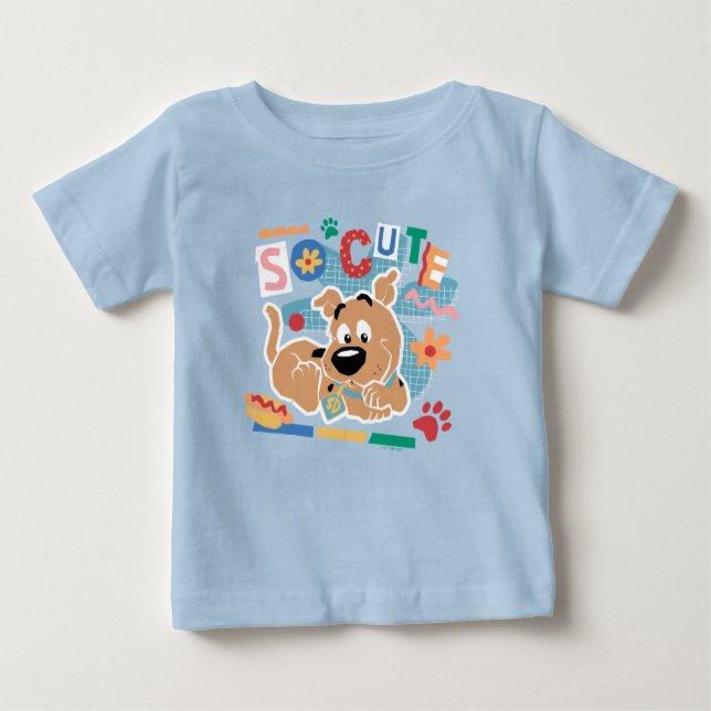 Camiseta De Bebé Scooby-Doo | Baby Scooby-Doo So Cute (Anverso)