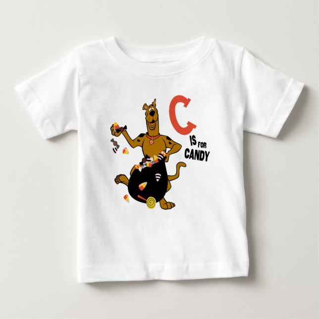 Camiseta De Bebé Scooby-Doo | C es para Candy (Anverso)