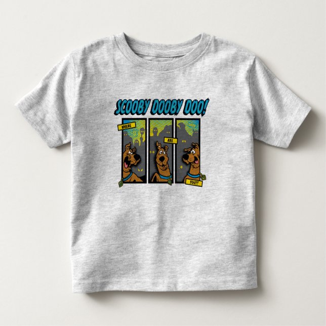 Camiseta De Bebé Scooby-Doo ¿Dónde Están Los Paneles De Cómic? (Anverso)