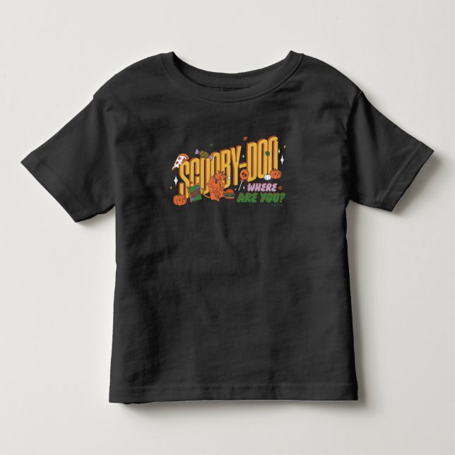 Camiseta De Bebé Scooby-Doo Halloween Snack Logo (Anverso)
