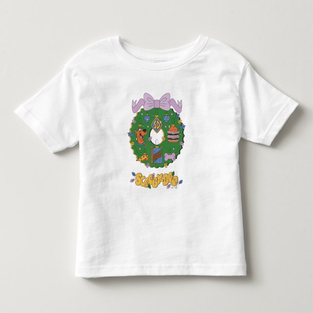 Camiseta De Bebé Scooby-Doo Holiday Snack Wreath Graphic (Anverso)