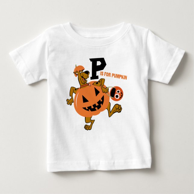 Camiseta De Bebé Scooby-Doo | P es para Calabaza (Anverso)