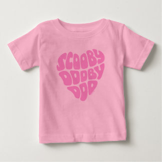 Camiseta De Bebé Scooby Dooby Doo Heart