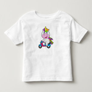 Camiseta De Bebé Scooter de Unicorn