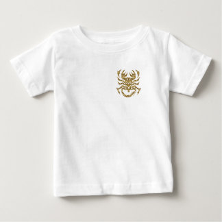 Camiseta De Bebé Scorpio Zodiac - Oro tribal