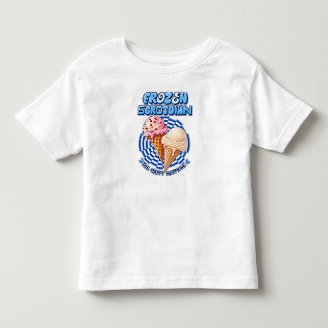Camiseta De Bebé 🍦 Scrotown Congelado (Anverso)