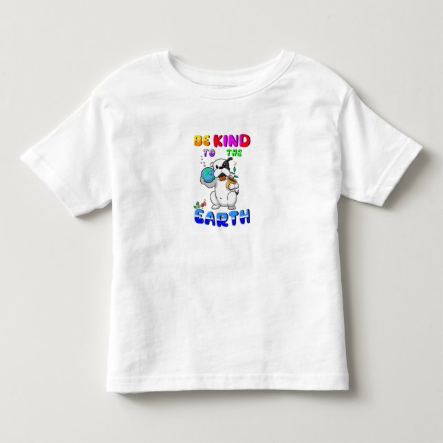 Camiseta De Bebé Sé Amable Con La Tierra (Anverso)