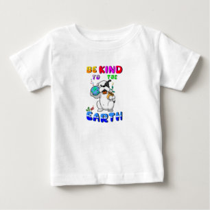 Camiseta De Bebé Sé Amable Con La Tierra