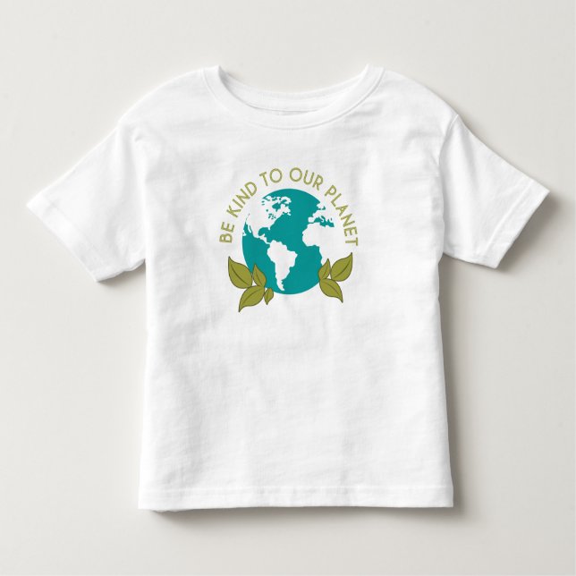 Camiseta De Bebé Sé Amable Con Nuestro Planeta (Anverso)