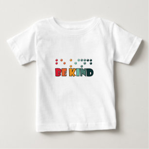 Camiseta De Bebé Sé amable de la alfabetización en Braille