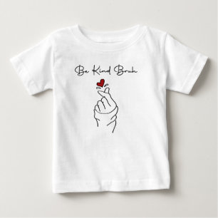 Camiseta De Bebé Sé Amable Hermano – Cotización del Día Mundial de