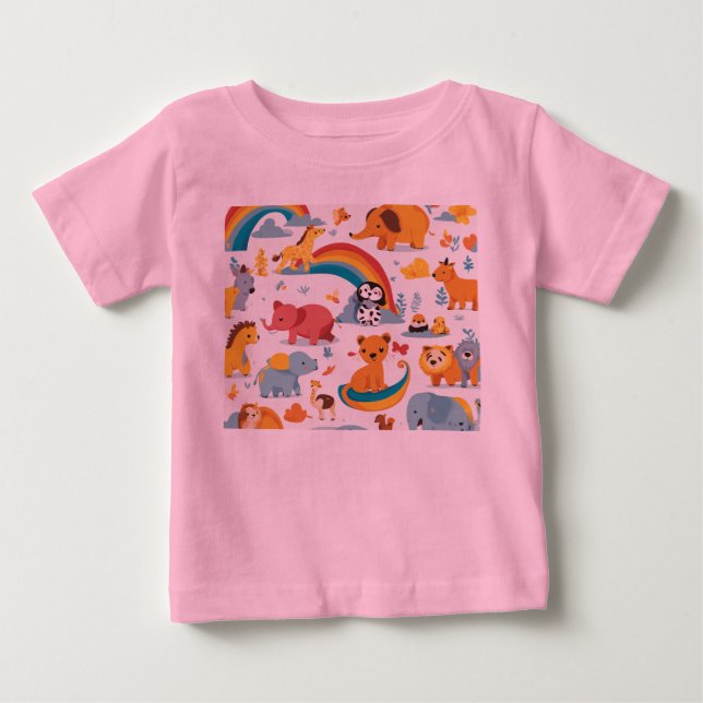 Camiseta De Bebé Sé amigo de los animales (Anverso)