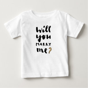 Camiseta De Bebé ¿Se casará conmigo?