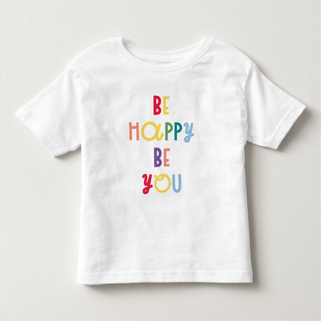 Camiseta De Bebé Sé Feliz (Anverso)