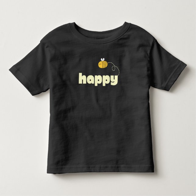 Camiseta De Bebé sé feliz Toddler T-Shirt (Anverso)