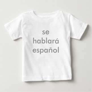 Camiseta De Bebé se hablar espaol