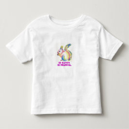 Camiseta De Bebé Sé Ingenioso. Sé Colorido - Ardilla acuarela