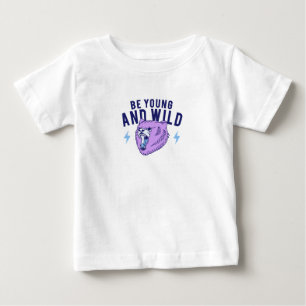 Camiseta De Bebé Sé joven y salvaje - Oso enfadado