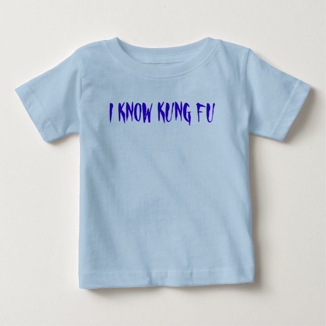 CAMISETA DE BEBÉ SÉ KUNG FU (Anverso)