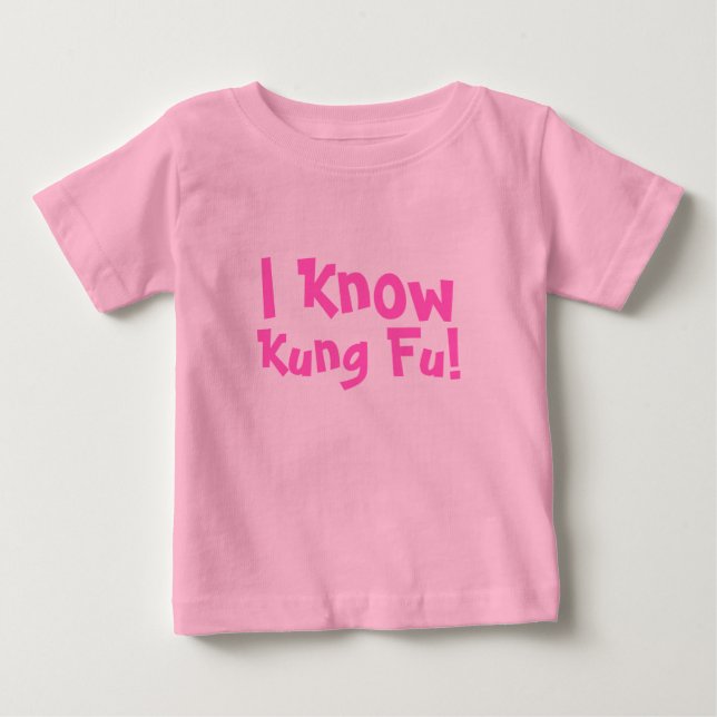 Camiseta De Bebé ¡Sé, Kung Fu! (Anverso)