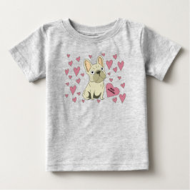 Camiseta De Bebé Sé mi San Valentín, Bulldog Francés