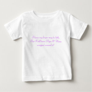 Camiseta De Bebé Sé que mi dedo puede todavía estar poco, pero ha