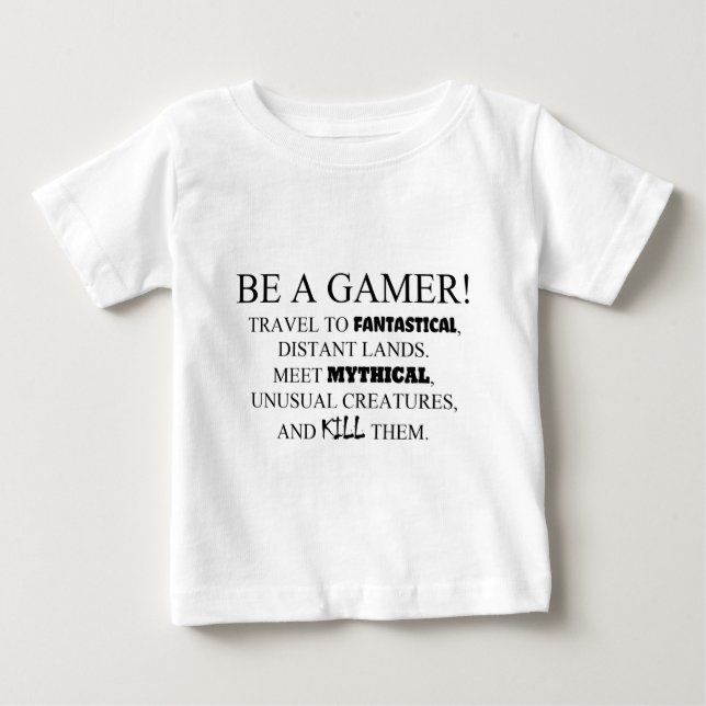 Camiseta De Bebé ¡Sé Un Jugador! (Anverso)