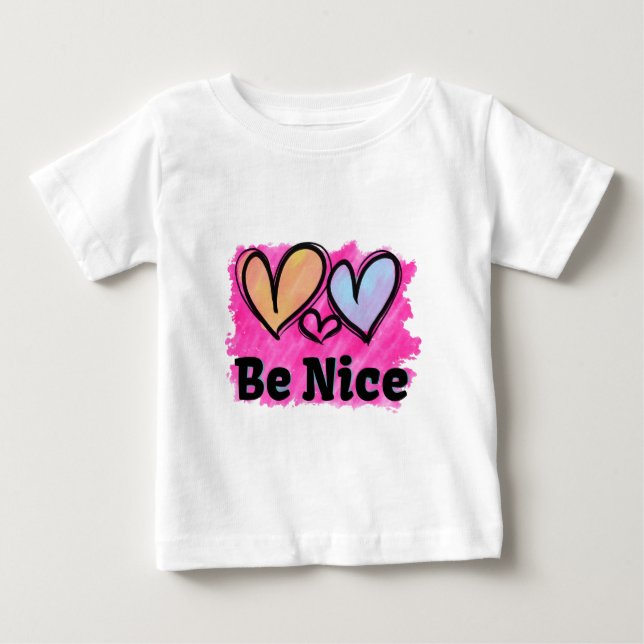 Camiseta De Bebé Sea lindo corazón acuarela (Anverso)