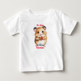 Camiseta De Bebé Sea Mi Camiseta Valentine Hamster Para Bebé