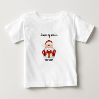 Camiseta De Bebé “Season of Smiles.” – Cute Baby Christmas T-Shirt
